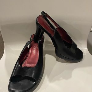 Franco Sarto Black Slingbacks